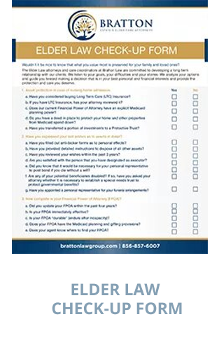 Elder law check up form